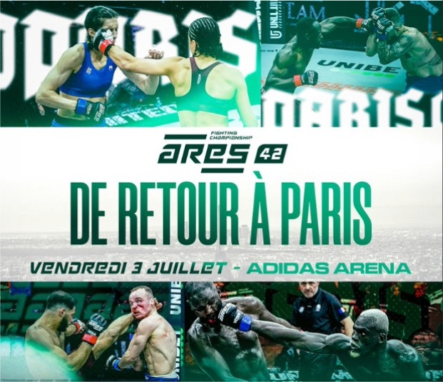 Ares 43 • Paris Adidas Arena • ven 3 juillet 2026